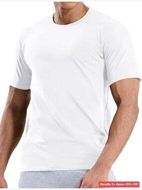 Men's Ultra Soft Cotton Short Sleeve T-Shirt Crewneck Activewear Tee